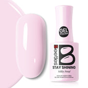 Beetles Stay Shining Collection Salon-Quality Gel Nail Polish - 15ml of Milky Petal