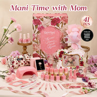 Beetles Mani Time with Mom Mother's Day Gift Box | 12-Color HEMA-Free & TPO-Free Manicure Kit