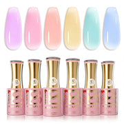 Beetles Stay Shining Candy Jelly HEMA Free TPO Free 6 Colors Jelly Gel Set 7.5ml