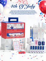 Beetles 4th of July Nails Hema-free Gel Kit With UV Nail Lamp-Create Patriotic Nail Looks