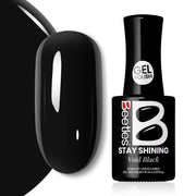 Beetles Stay Shining Collection Salon-Quality Gel Nail Polish - 15ml of  Void Black