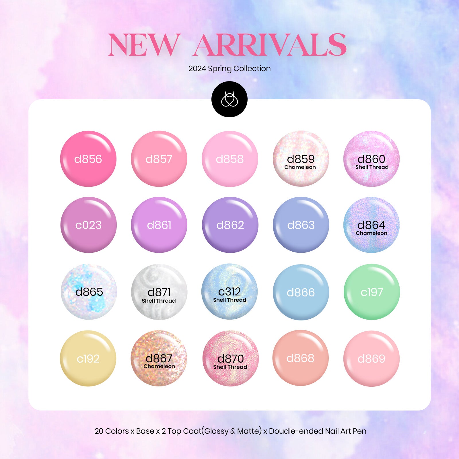 Dreamland Unicorn - 20 Colors Gel Nail Polish Set