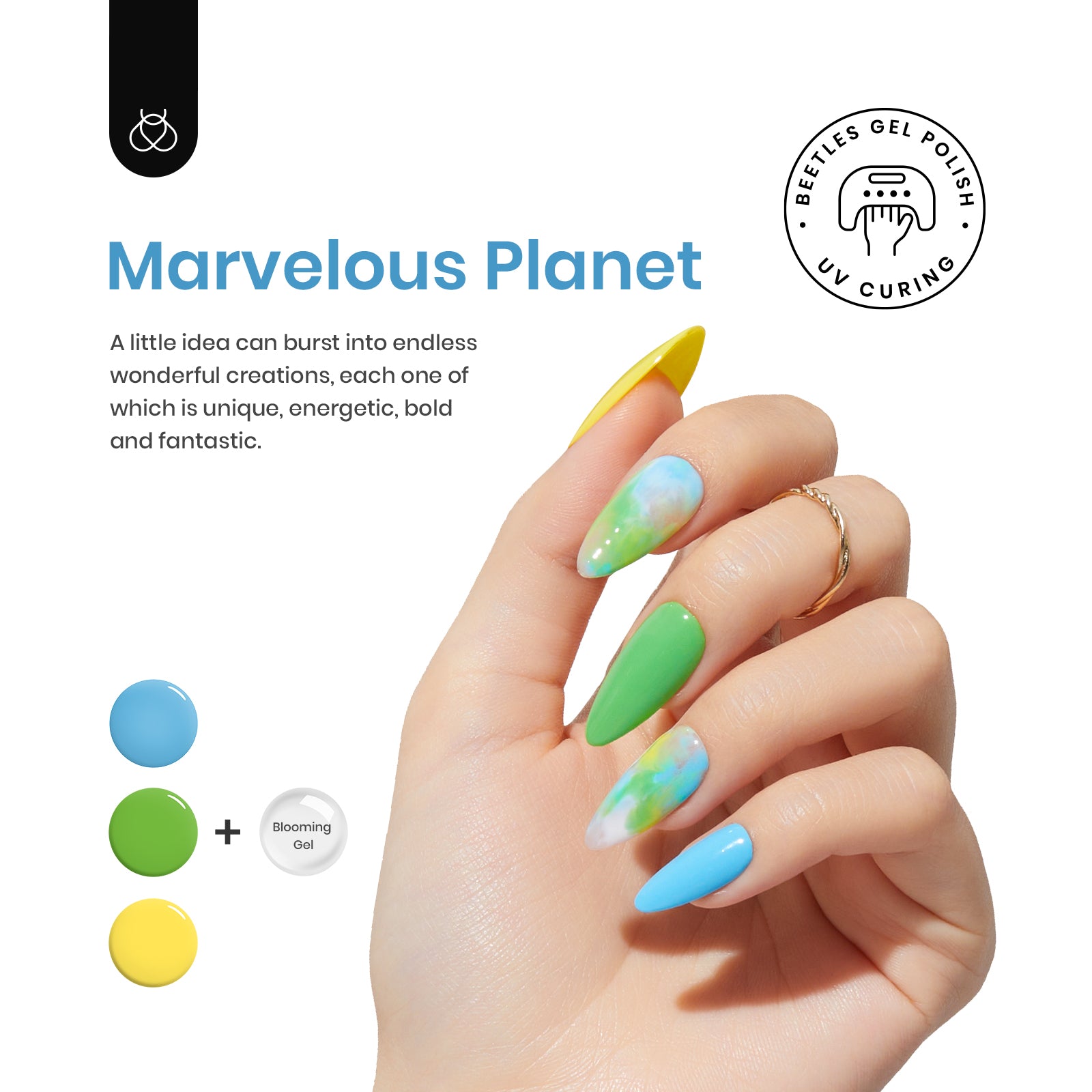 Summer Marvelous Planet - 6 Colors Gel Nail Polish Set