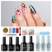 Winter PartyNails | 3 Colors with All-Inclusive Nail Art Essentials Kits Larger Capacity