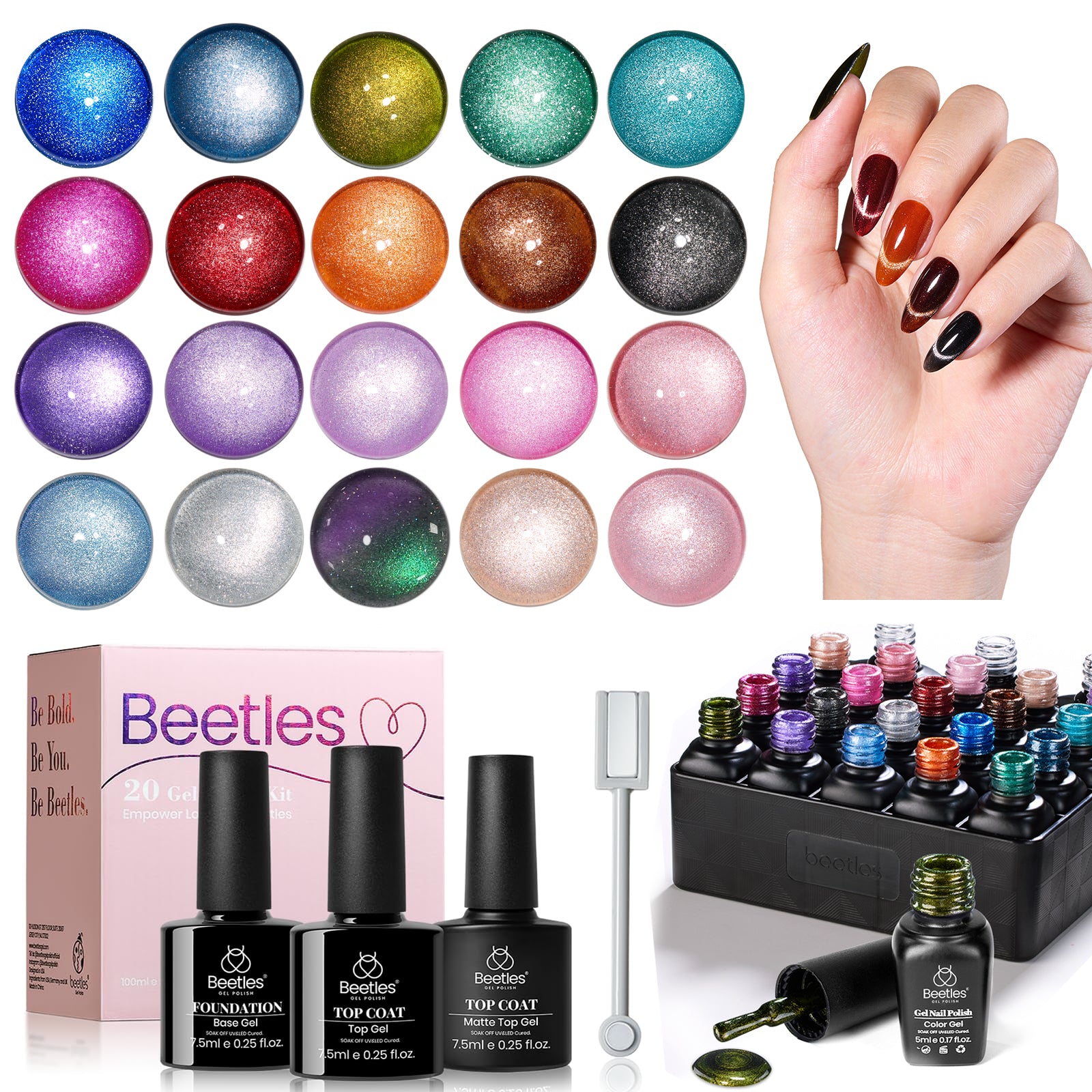 Lush Velvet- All Cat Eye 20 Gel Colors Set