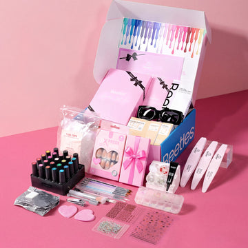 (Ideal Gift) Beetles Wandering Peace DEALS BOX Nails 75PCS 20 Cat Eye Glitter Colors Nail Kits