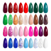 Beetles Gel Nail Polish Set 36 Colors Spectrum Red Green Glitter Long Lasting Nail Gel Kit