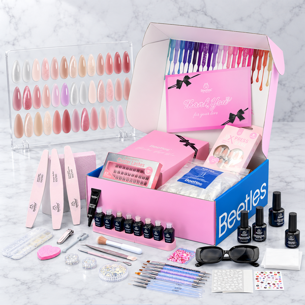 (Ideal Gift) Beetles Nude Sands DEALS BOX Nails 75PCS 20 Jelly Colors Gel Nail Polish