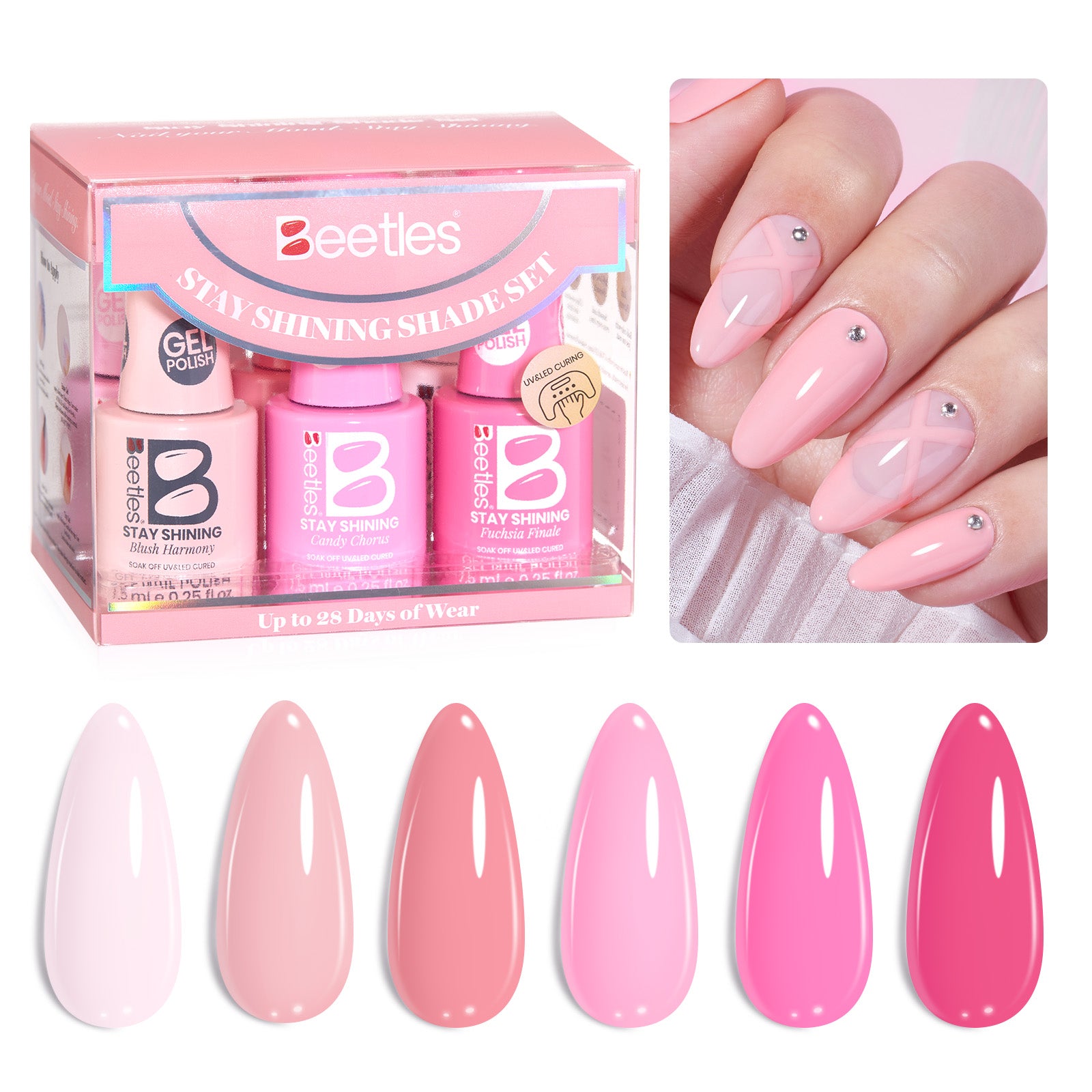Beetles Stay Shining Collection Salon-Quality Gel Nail Polish Set
