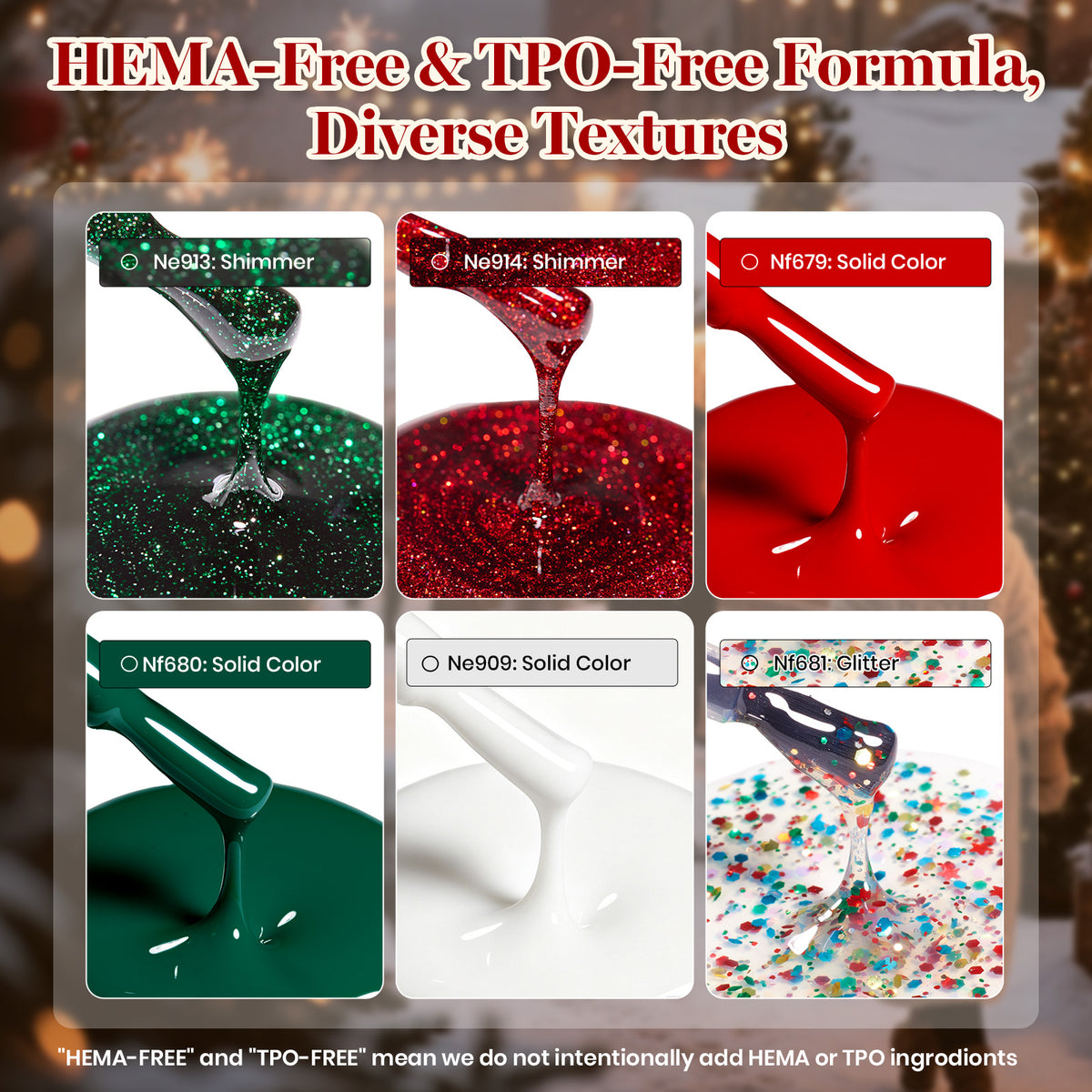 Beetles Hema Free & TPO Free Gel - Christmas Elf