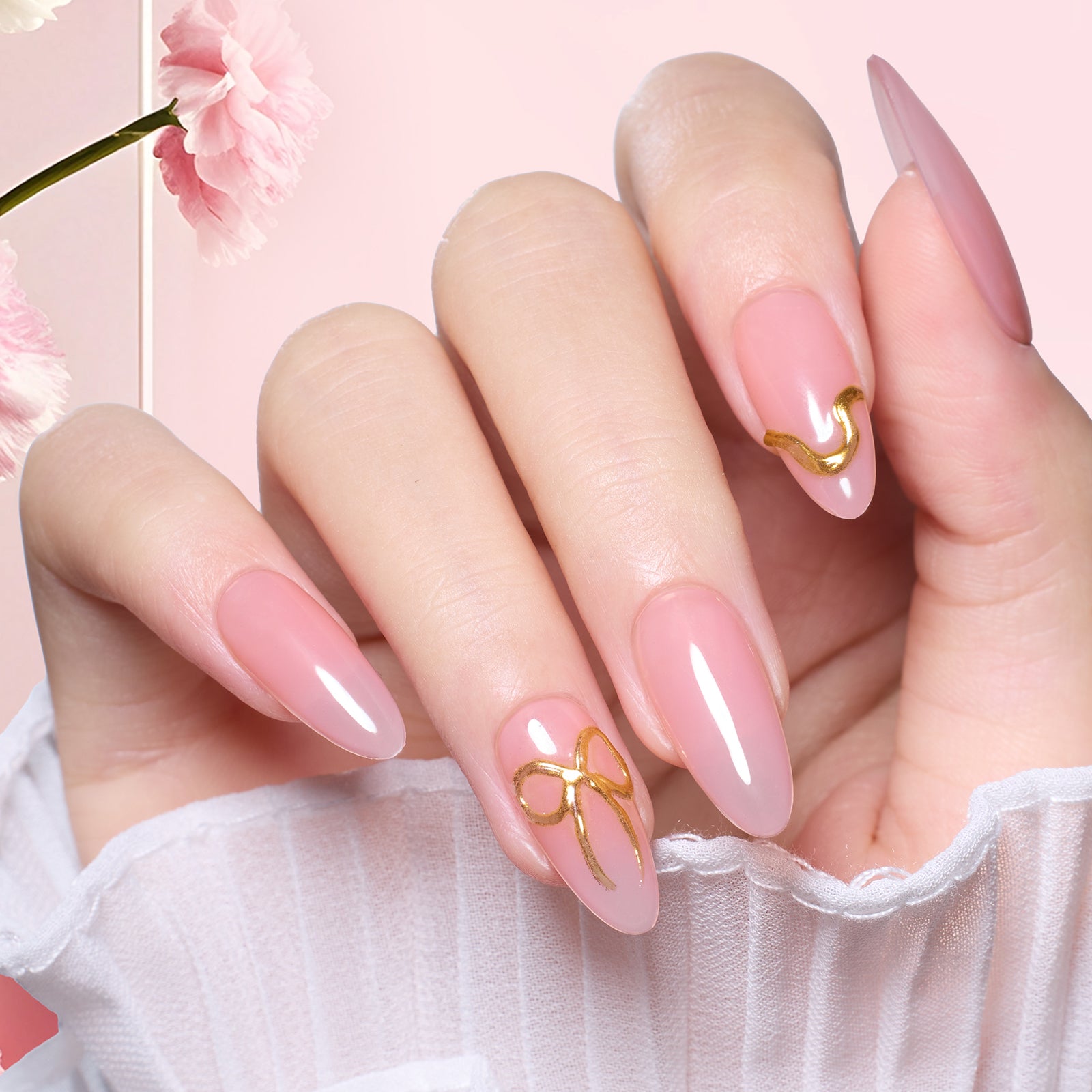 Beetles Stay Shining Collection Salon-Quality Gel Nail Polish - 15ml of Pink Veil
