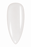 Applying a thin ivory gel layer over a clear nail base