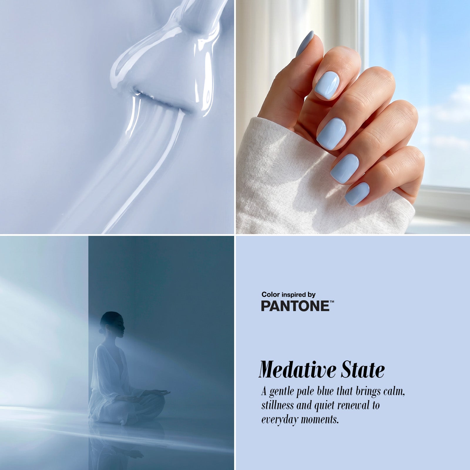 Beetles × Pantone Nail Glow HEMA Free TPO Free 6 Colors Gel Polish Set 15ml