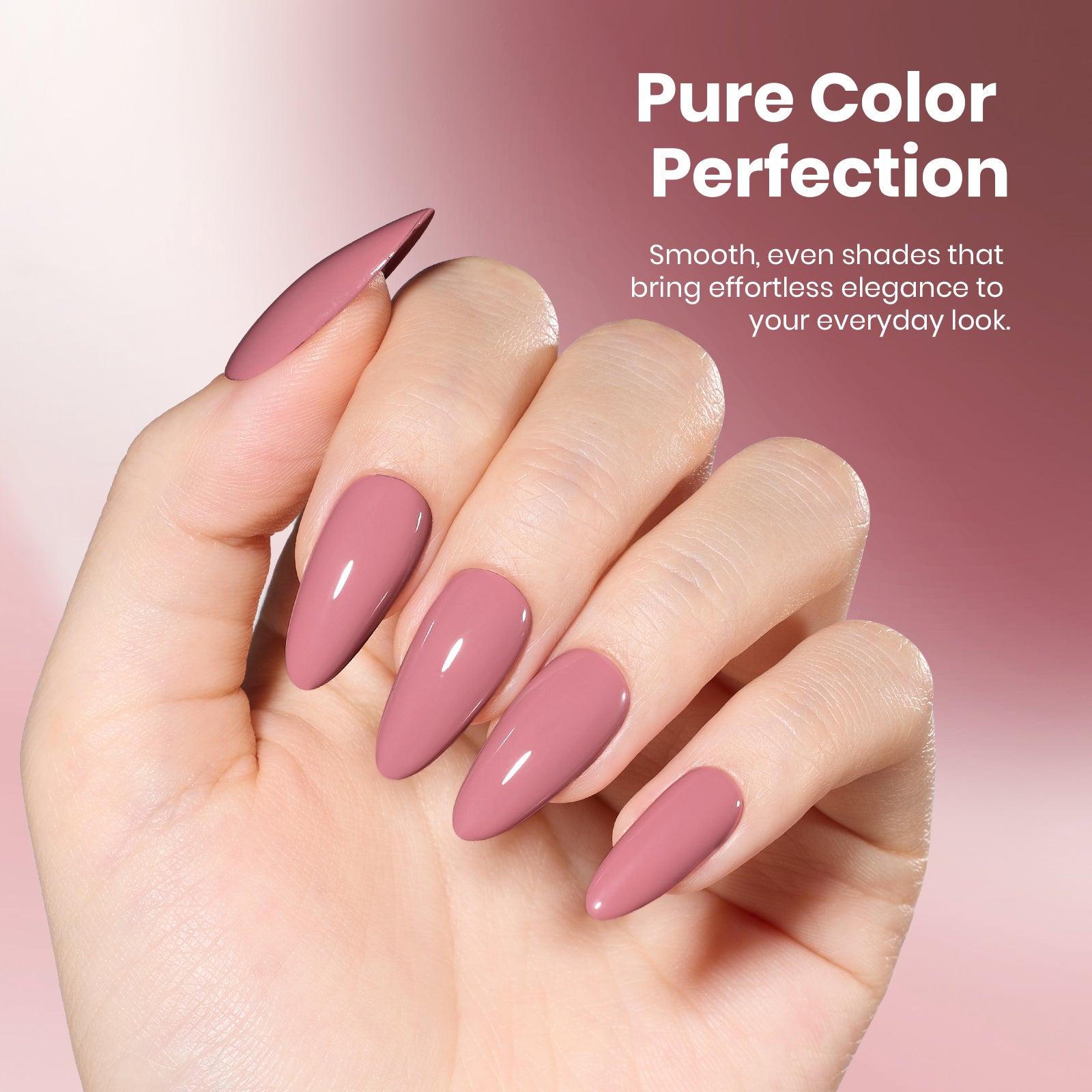 Beetles Gel Polish Dusty Rosewood - 15ml of Subtle Grace