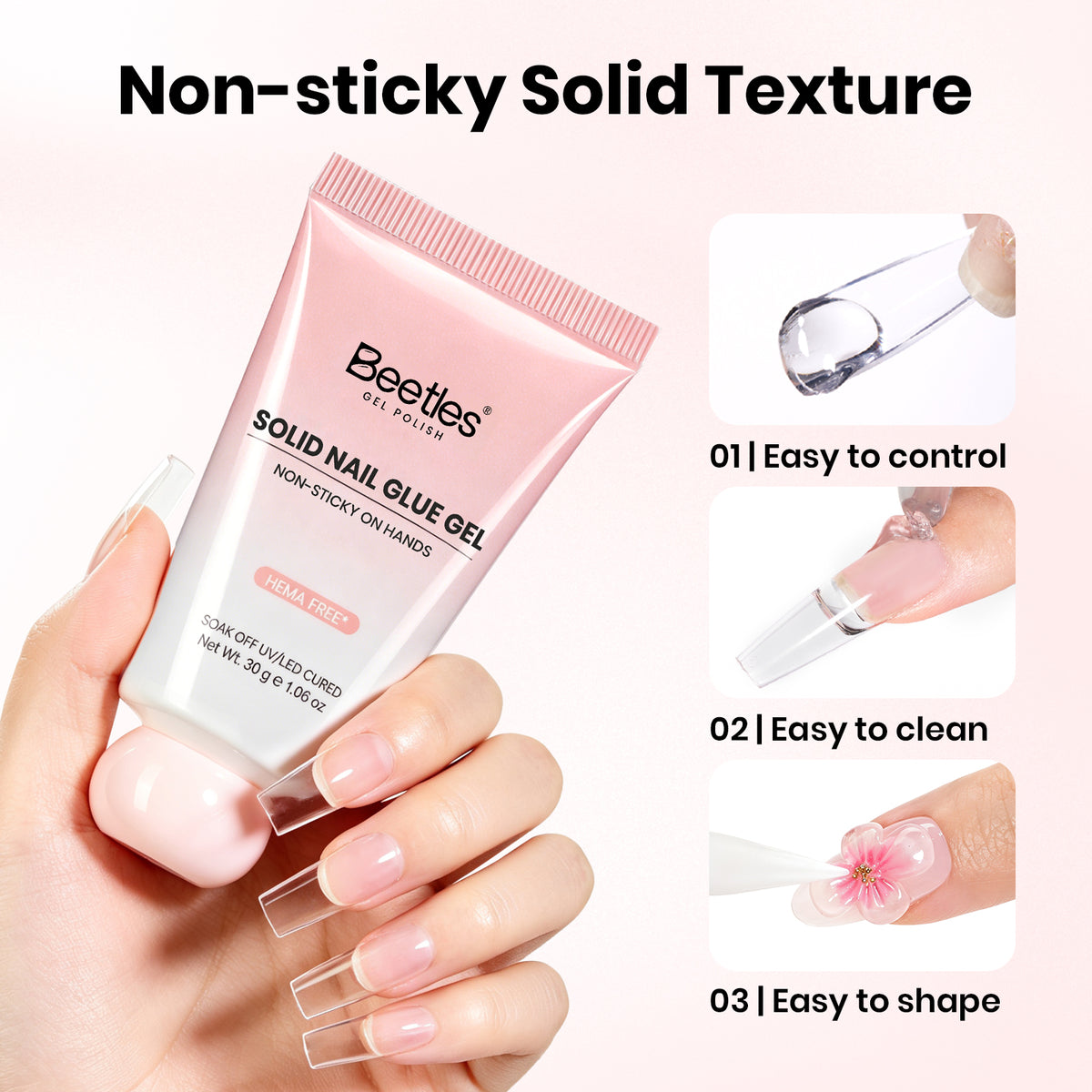 Beetles Nail Glue-Solid Nail Glue Gel
