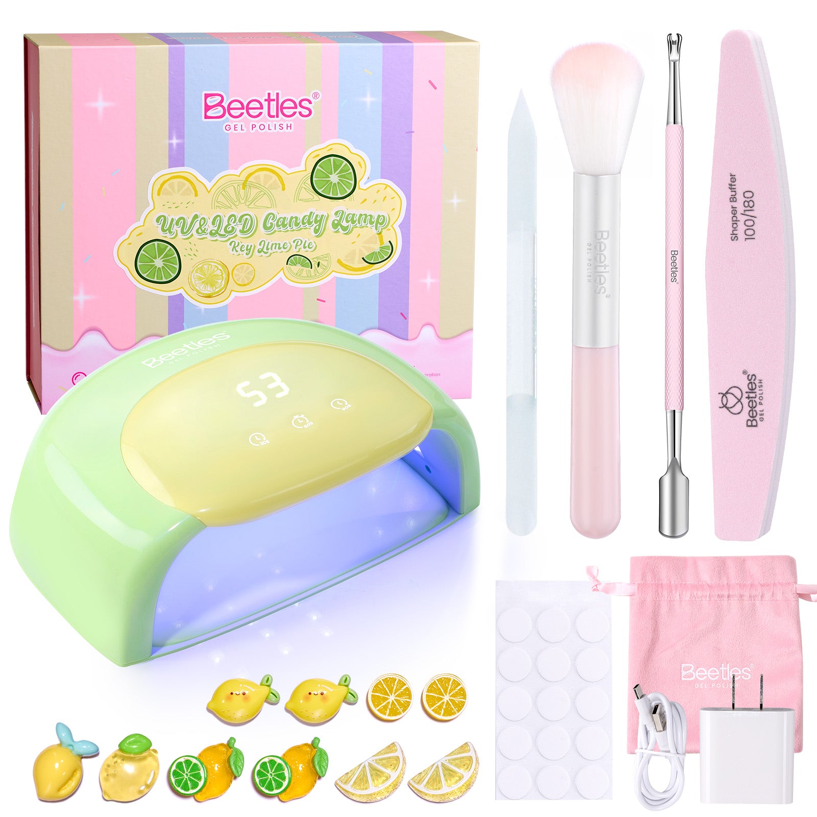 Beetles Candy Green UV Nail Lamp Digital Display 3 Timer Gel Nail Light