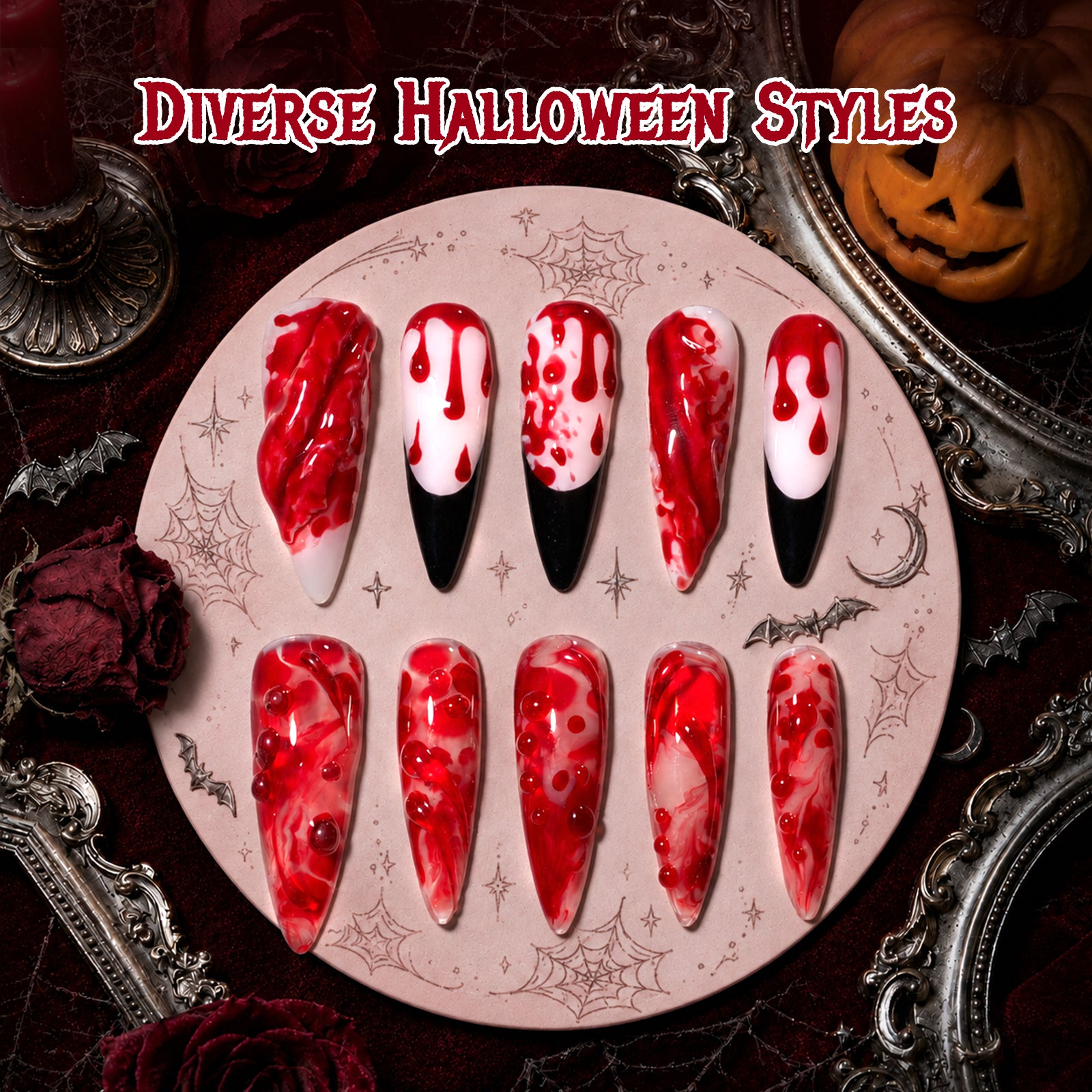 Beetles Ruby Cherry Gel Polish Halloween Nails HEMA FREE & TPO FREE 15ML 2026 Halloween Limited Edition