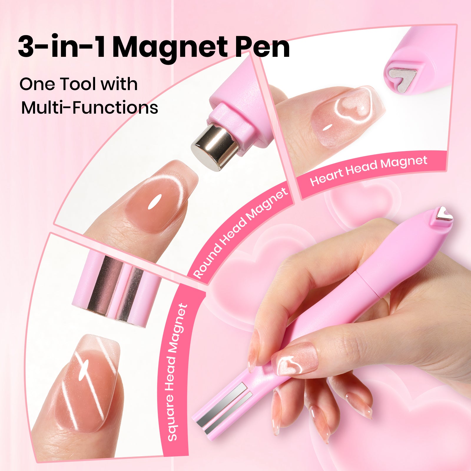 Beetles Pro 3-in-1 Cat Eye Magnet for Nails