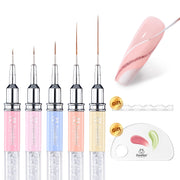 Beetles Pro 5 Pcs Upgraded Liner Brush Set