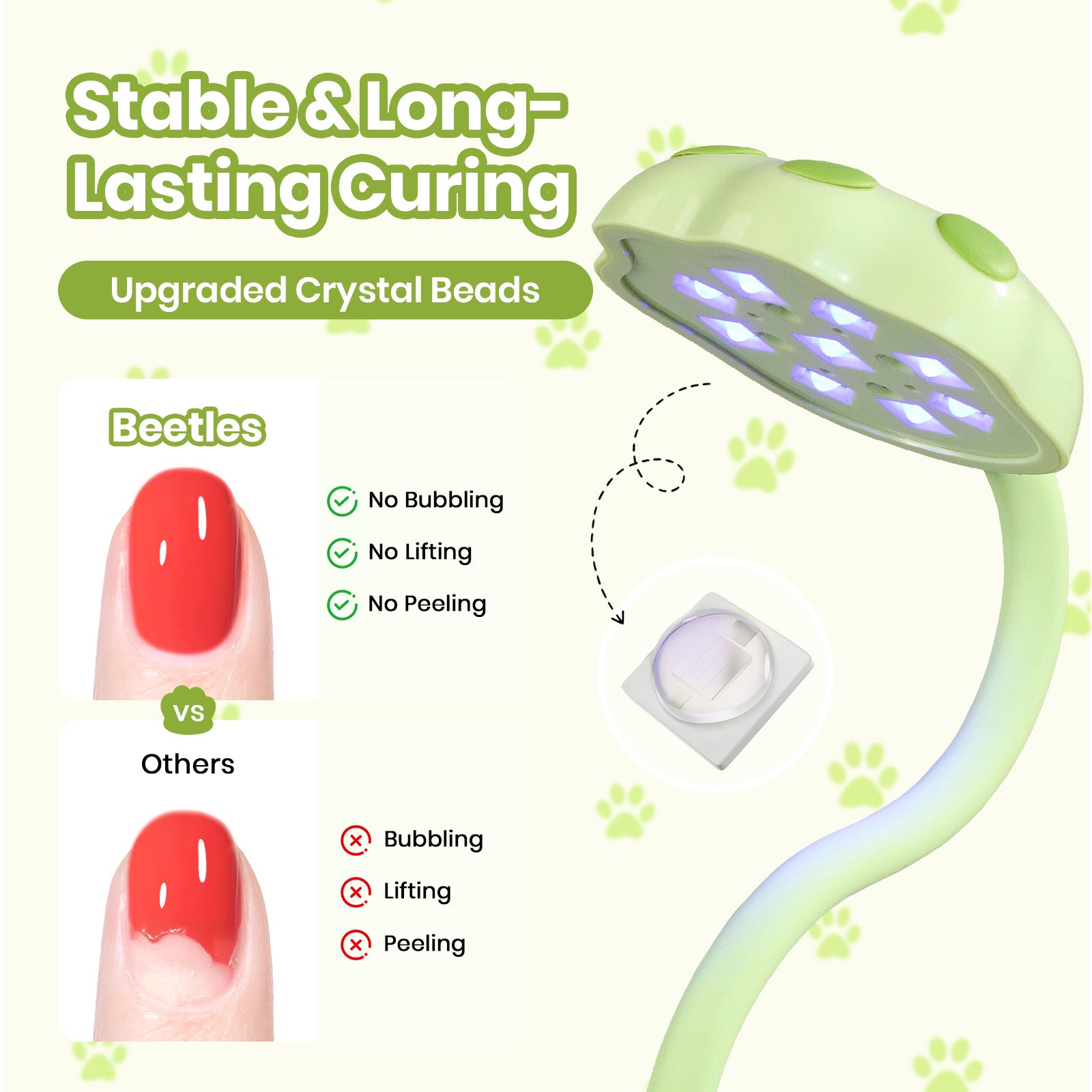 Beetles Stay Shining Meowgic LemonMeow Nail Lamp