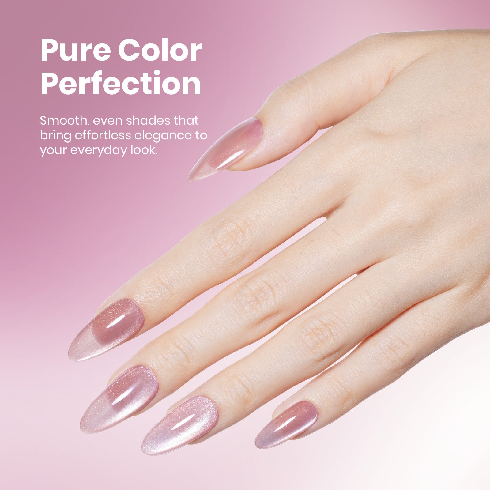 Beetles Stay Shining Gel Polish Blossom Whisper Pink - 15ml of