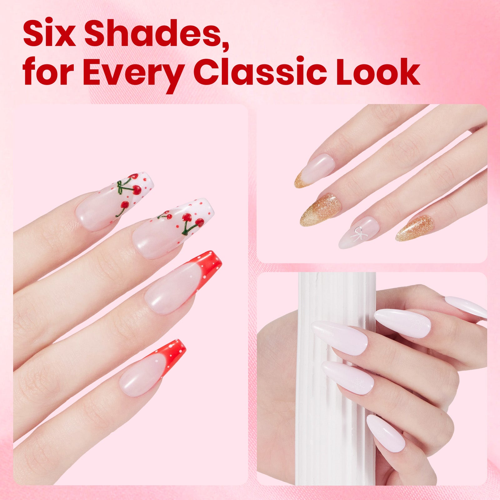 Beetles Stay Shining Timeless Charm HEMA-FREE TPO FREE Gel Nail Kit with UV Light, DIY Salon-Quality at Home