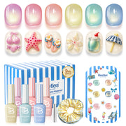 Beetles Summer Voyage - Saltmist Sunset Cat Eye Gel Neon Summer Nails 6 Colors Gel Polish Set 9ml