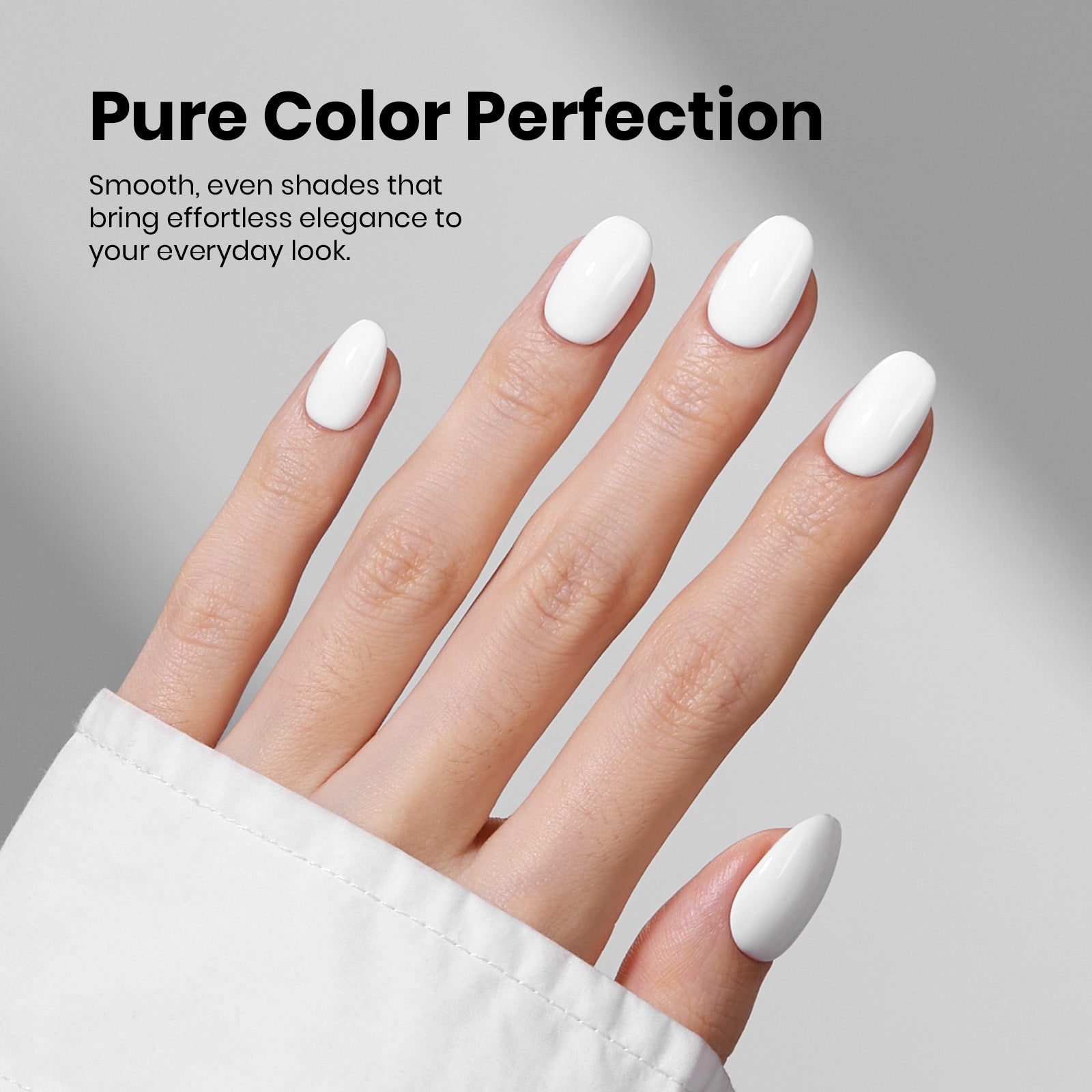 Beetles Stay Shining Collection Salon-Quality Gel Nail Polish - 15ml of Frosted White
