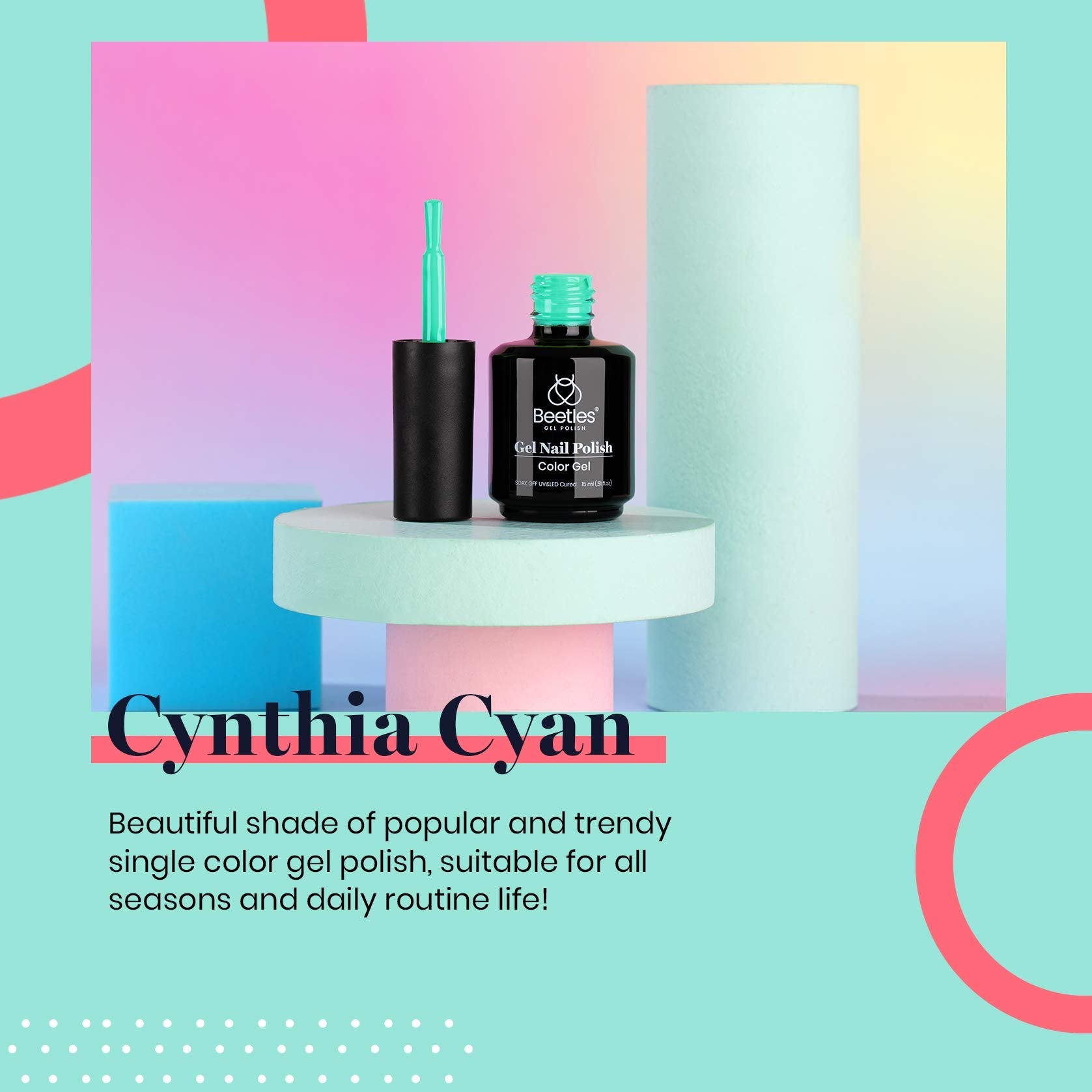 Cynthia Cyan #a636 |15ml Gel Polish
