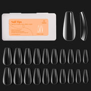 Medium Coffin Pre-shaped Nail Gelly Tips-500pcs #062
