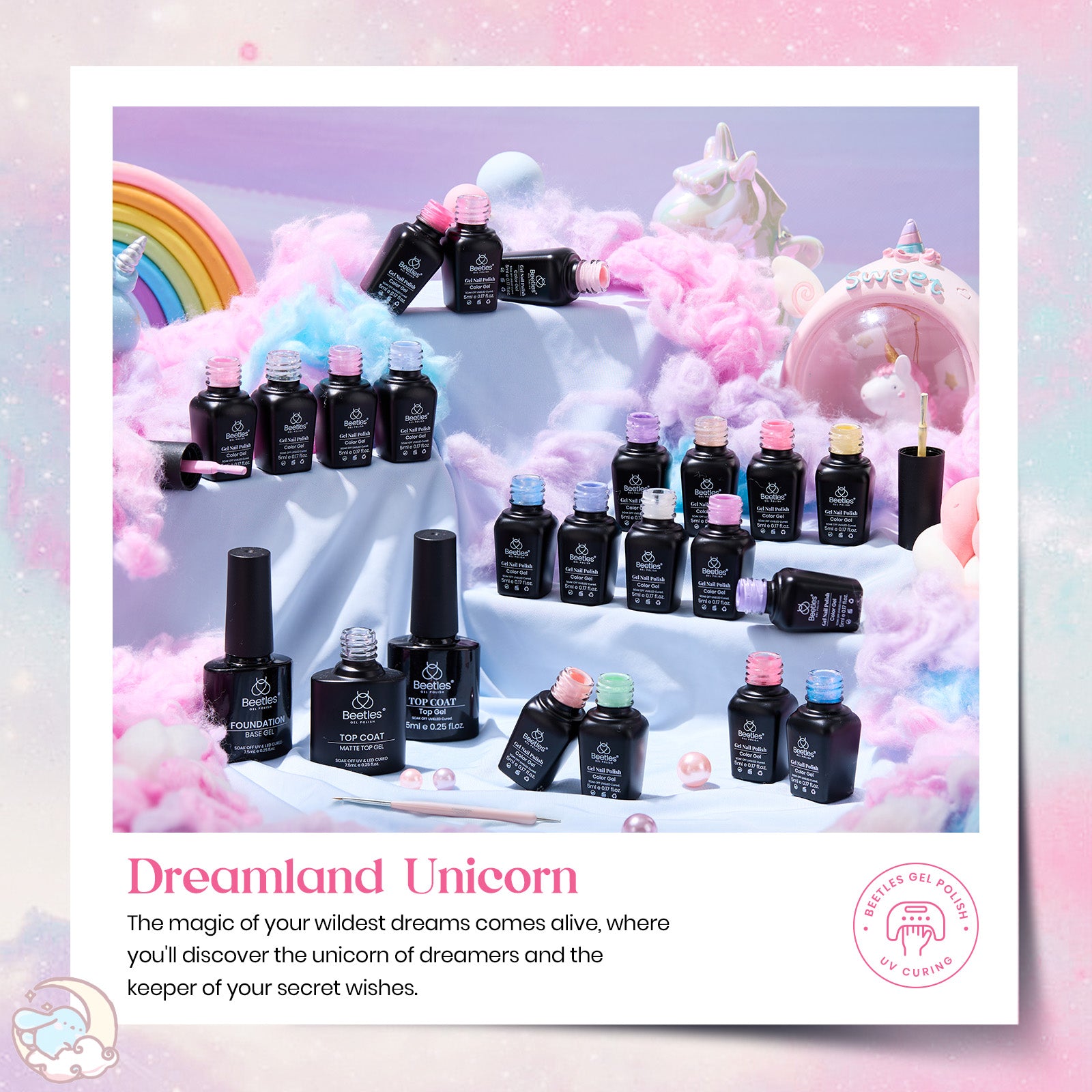 Dreamland Unicorn Nails - 20 Colors Pearl Shell Gel Nail Polish
