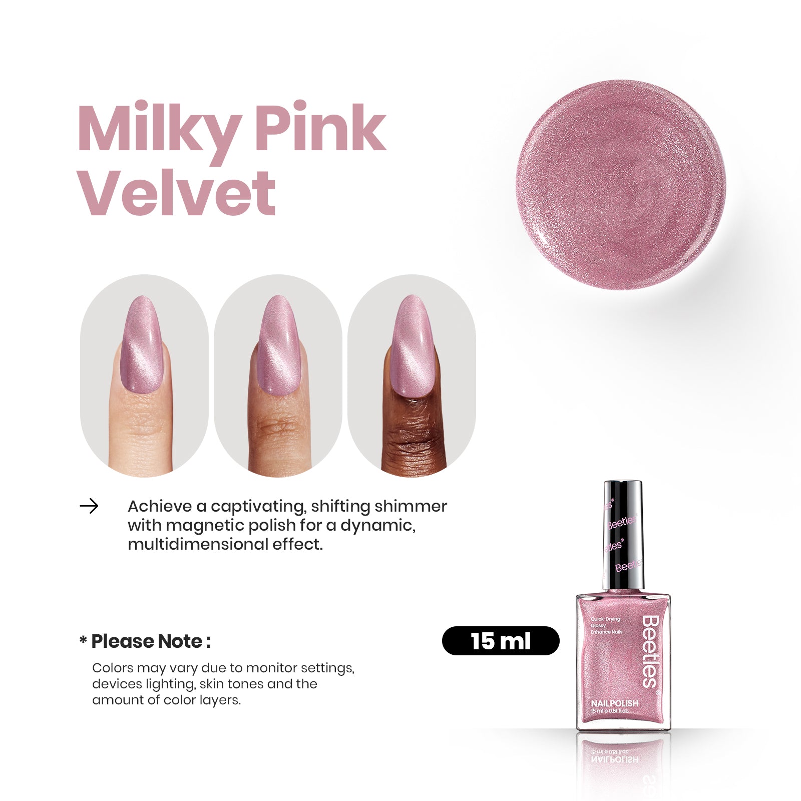 Milky Pink Velvet |15ml Nail Polish