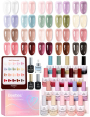 Beetles Soft Moments 20 Colors Jelly Gel Nail Polish Kit 15ML Each