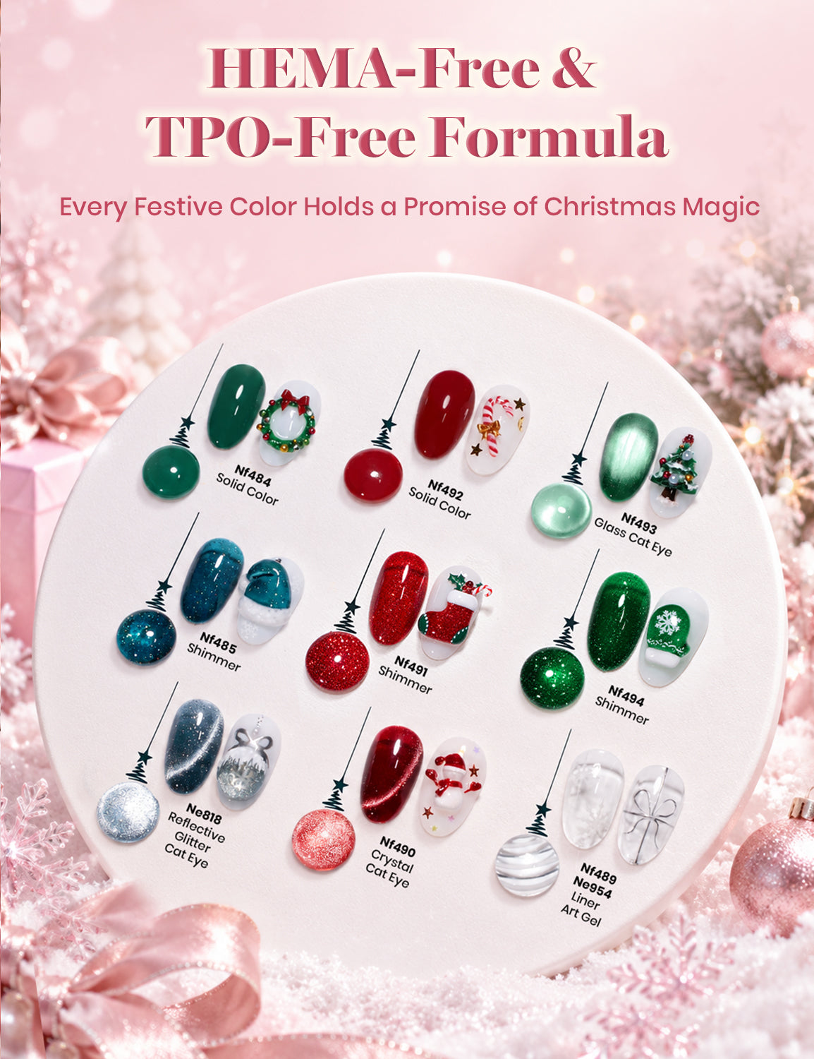 Beetles 2026 Advent Calendar Wishful Eve 12 Days Christmas Gift Box HEMA Free TPO Free Gel Polish Kit
