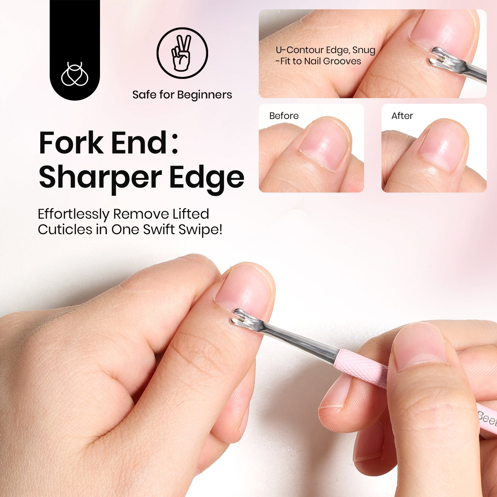 Beetles Stay Shining Dual Ended Cuticle Remover