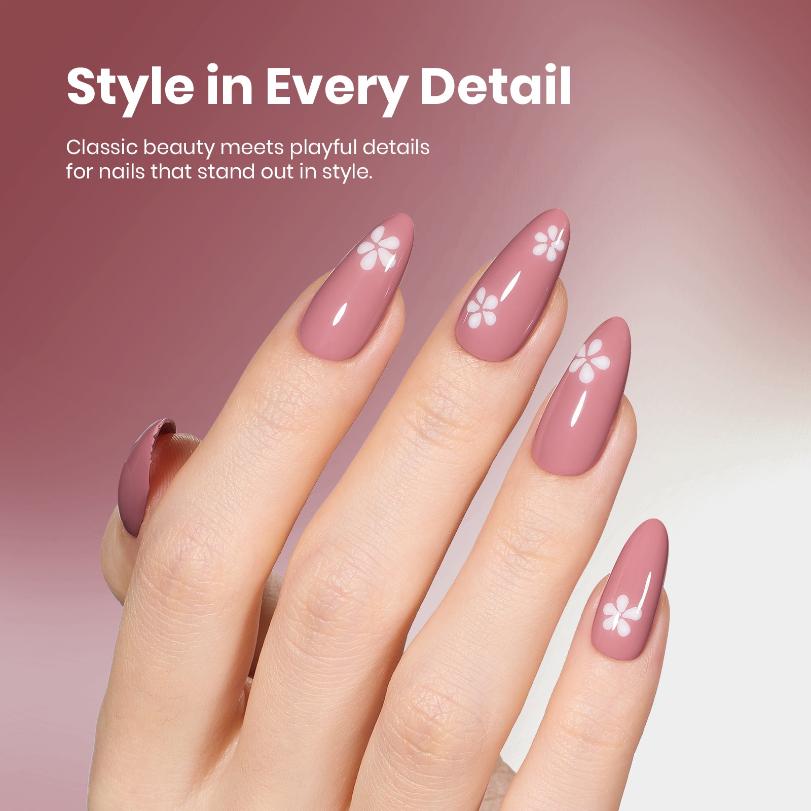 Beetles Gel Polish Dusty Rosewood - 15ml of Subtle Grace