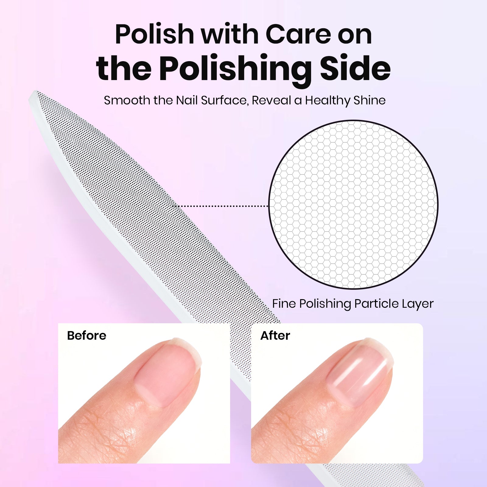 Beetles Pro Shine & Shape Trio Glass Nail File