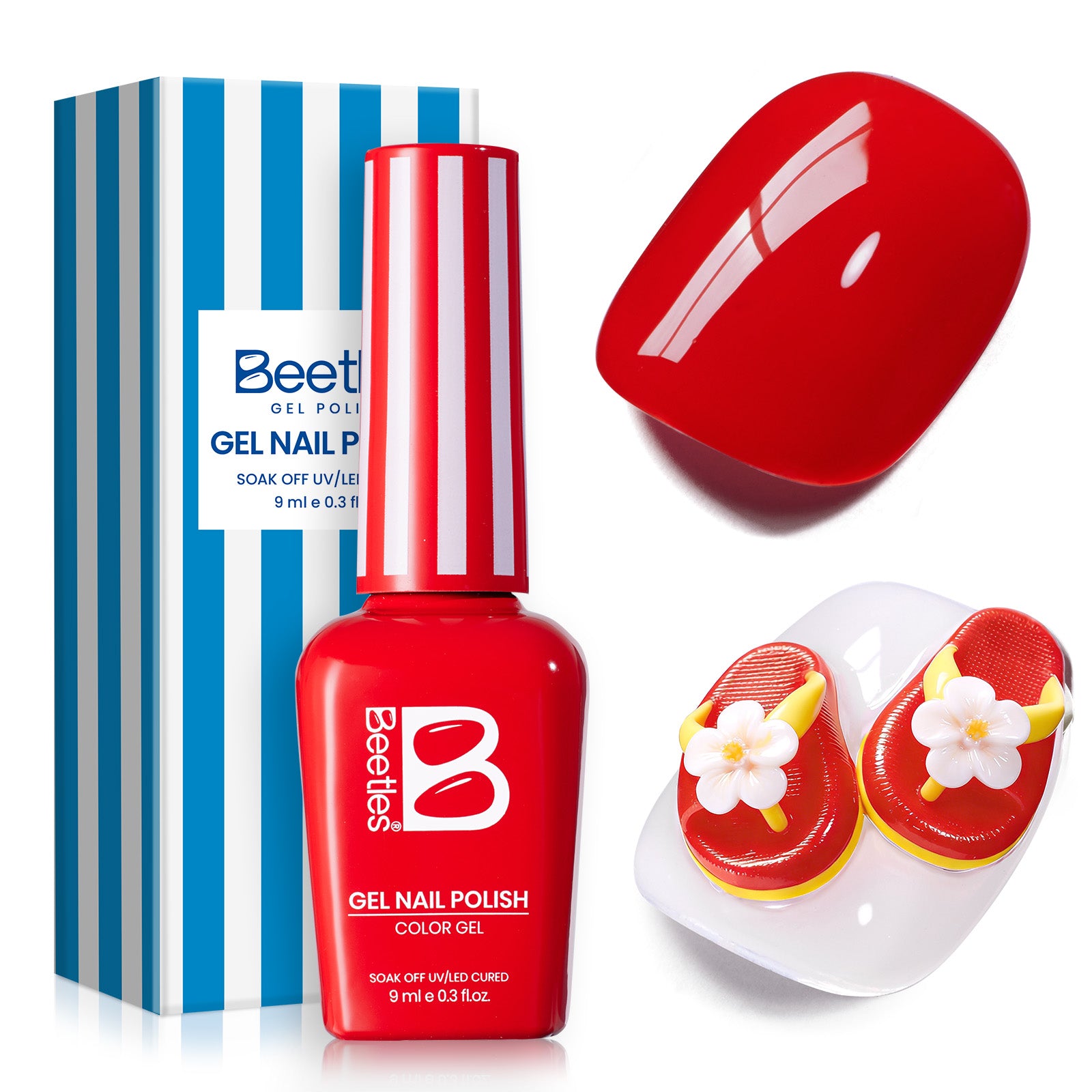 Beetles Summer Voyage - Sunburn Red Summer Nails 9ml