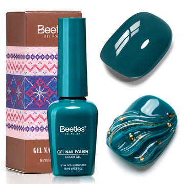 Beetles Fall Nails Season - Dark Teal Color Gel Polish Fall Winter Nails 9ML