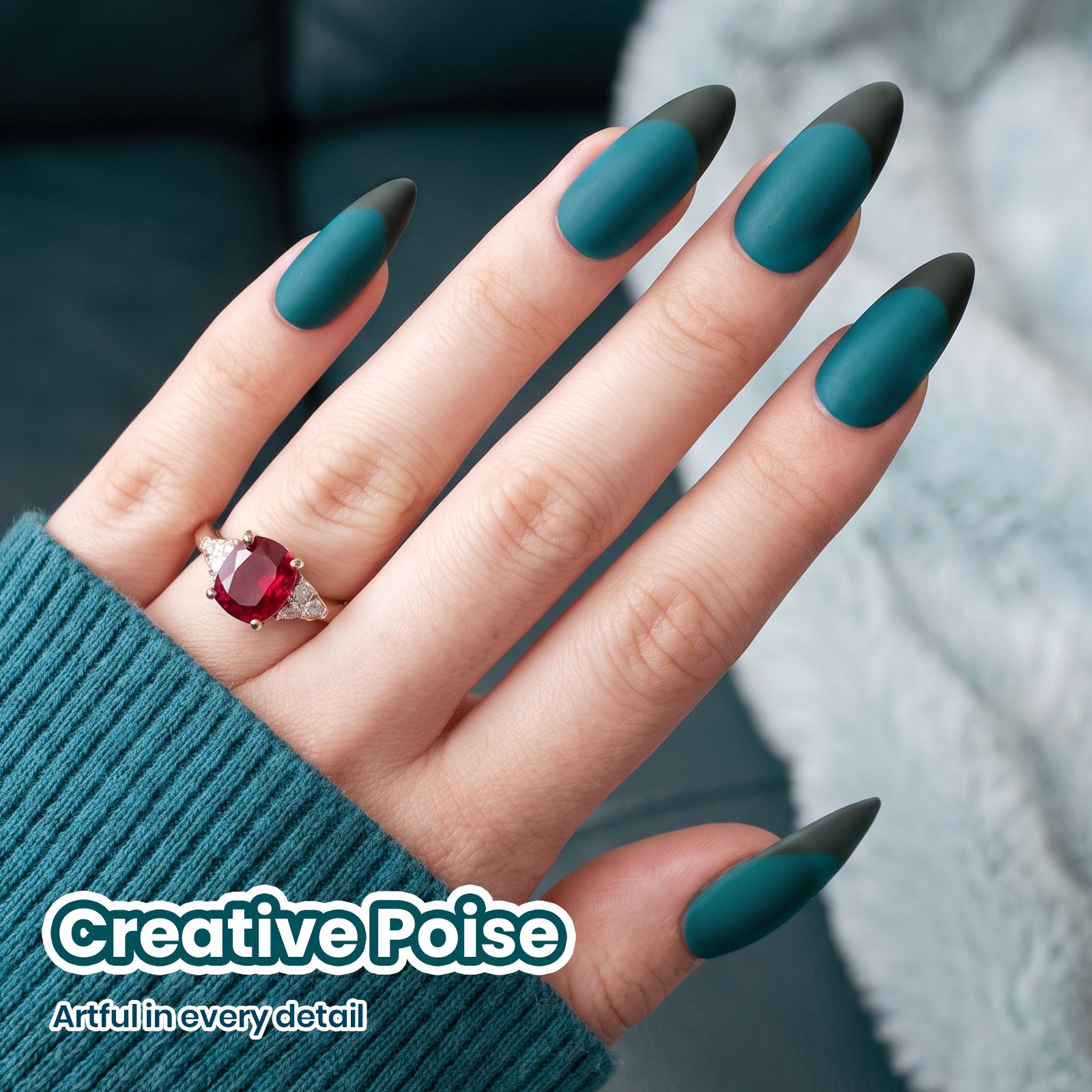 Beetles Fall Nails Season - Dark Teal Color Gel Polish Autumn Halloween Nails 9ML