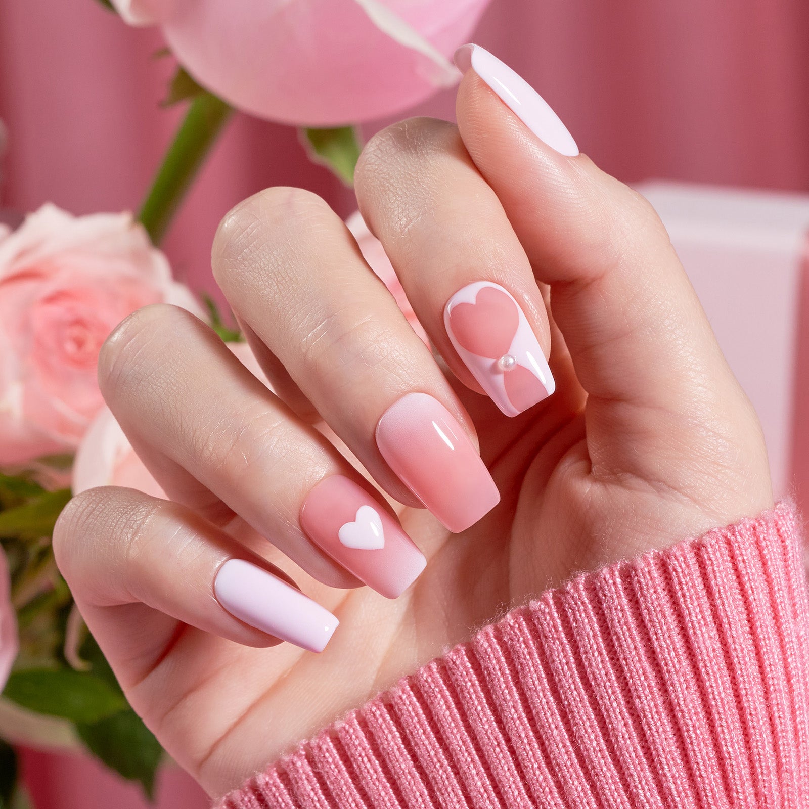 Beetles Stay Shining Collection Salon-Quality Gel Nail Polish Set - Pink Melody - 6pc