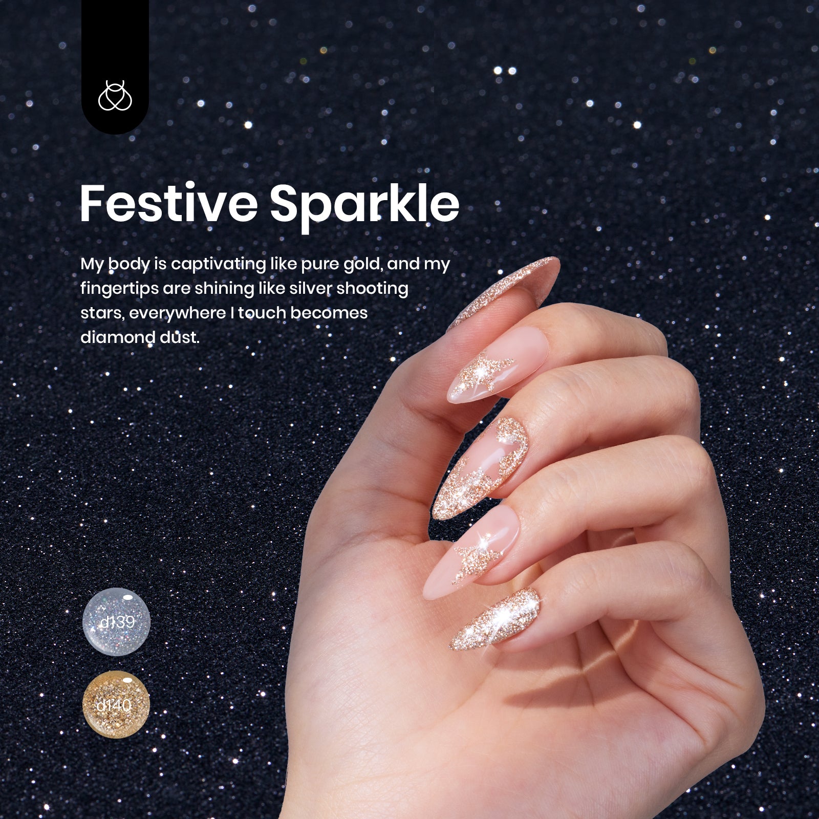 Festive Sparkle - Nail Art Gel Liner