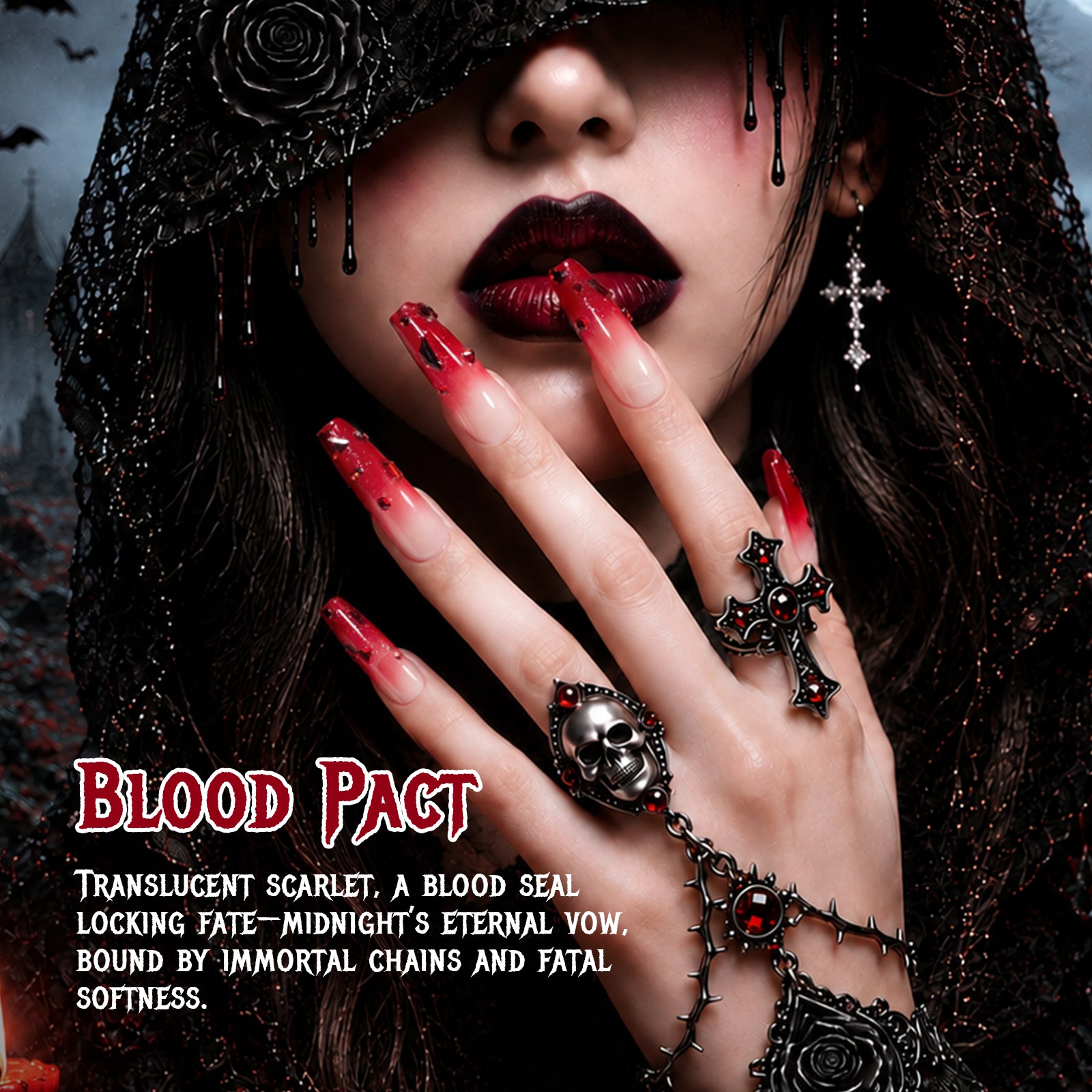 Beetles Ruby Cherry Gel Polish Halloween Nails HEMA FREE & TPO FREE 15ML 2026 Halloween Limited Edition