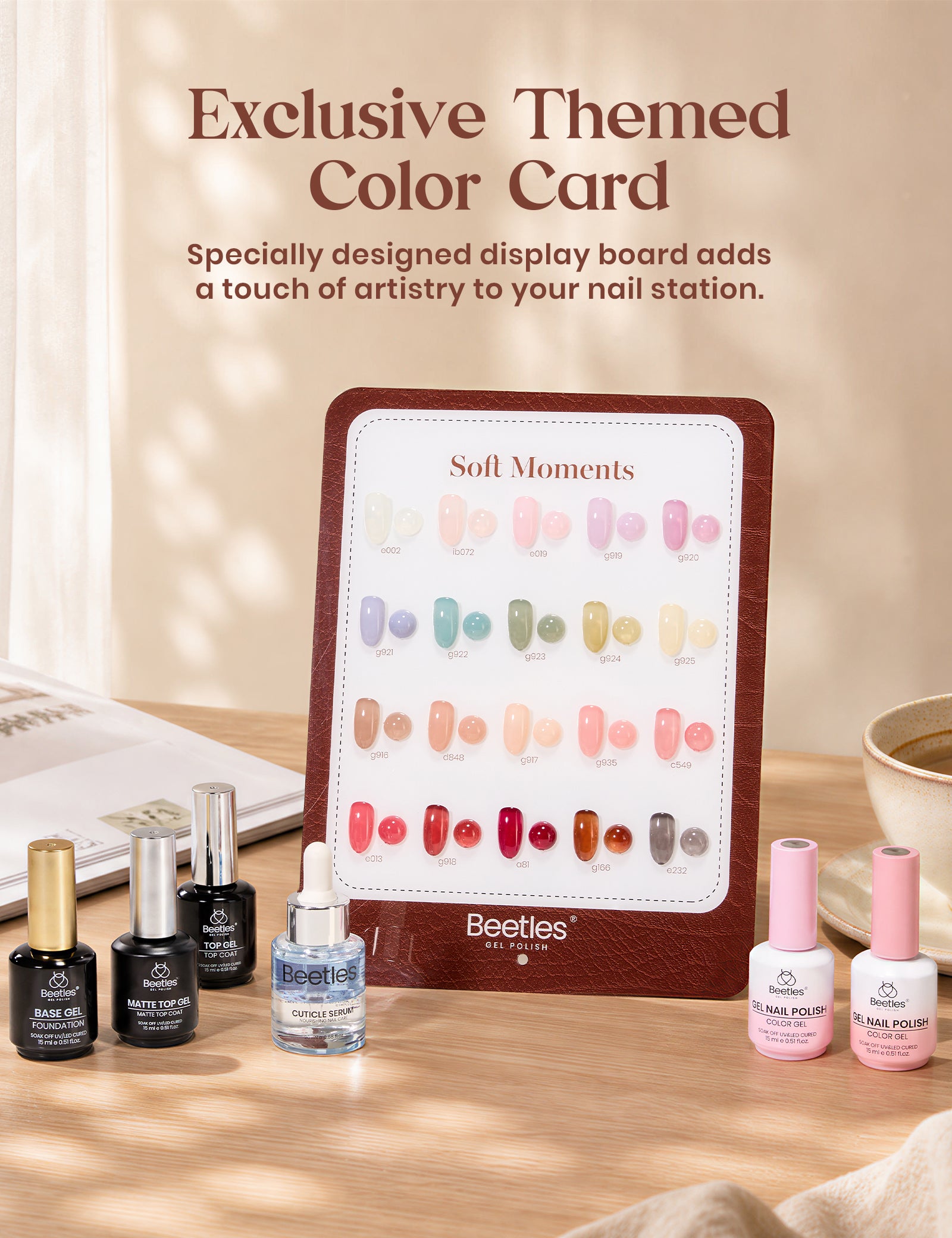 Beetles Soft Moments 20 Colors Jelly Gel Nail Polish Kit 15ML Each