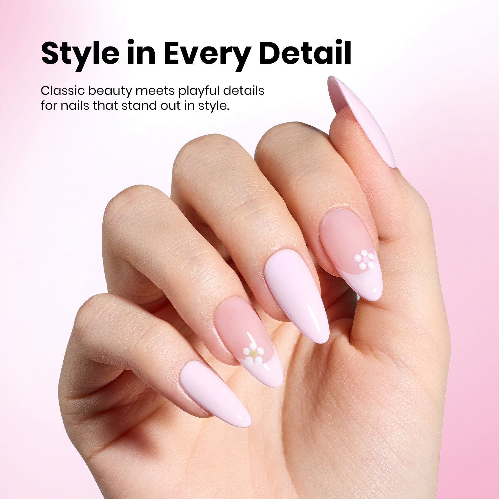 Beetles Stay Shining Gel Polish Milky Petal - 15ml of Tender Calm