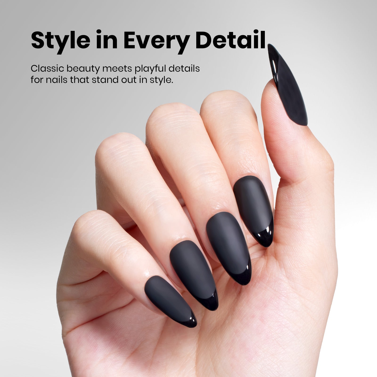 Beetles Stay Shining Collection Salon-Quality Gel Nail Polish - 15ml of  Void Black