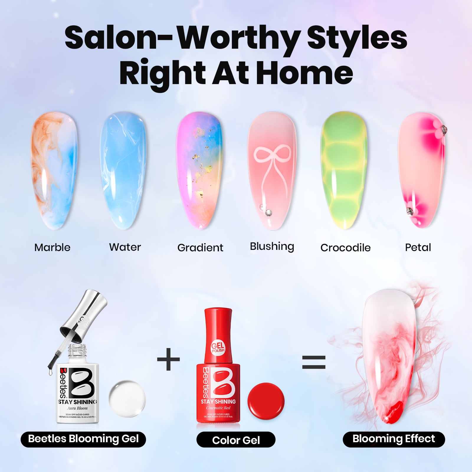 Beetles Gel Polish Aura Bloom-15ml of Blossom Within