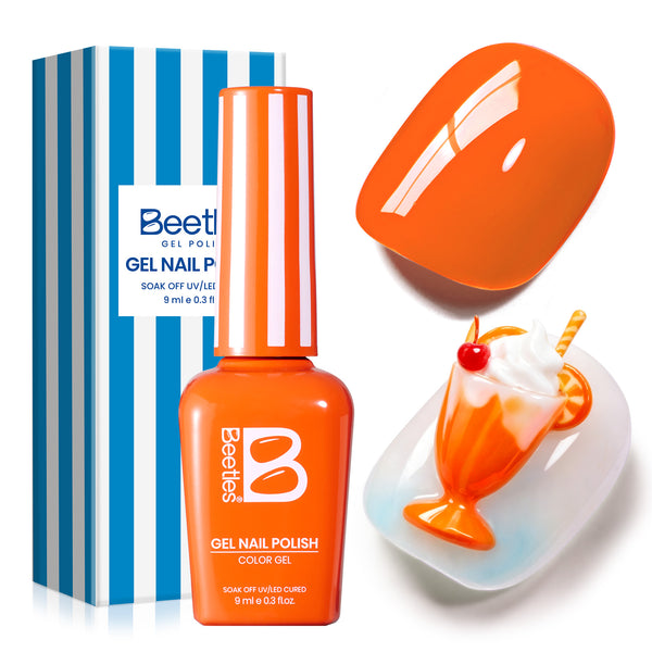 Beetles Summer Voyage - Citrus Pop Orange Summer Neon Nails 9ml