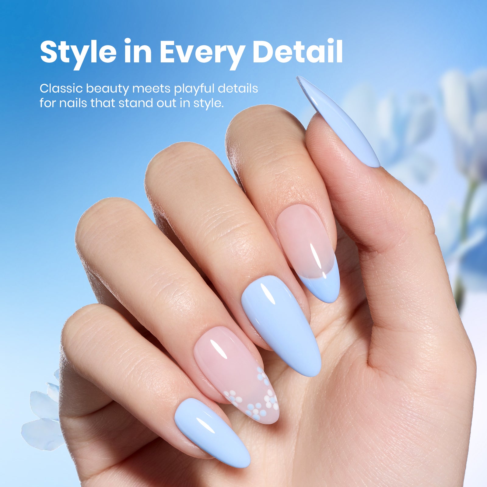 Beetles Stay Shining Collection Salon-Quality Gel Polish - 15ml of Baby Blue