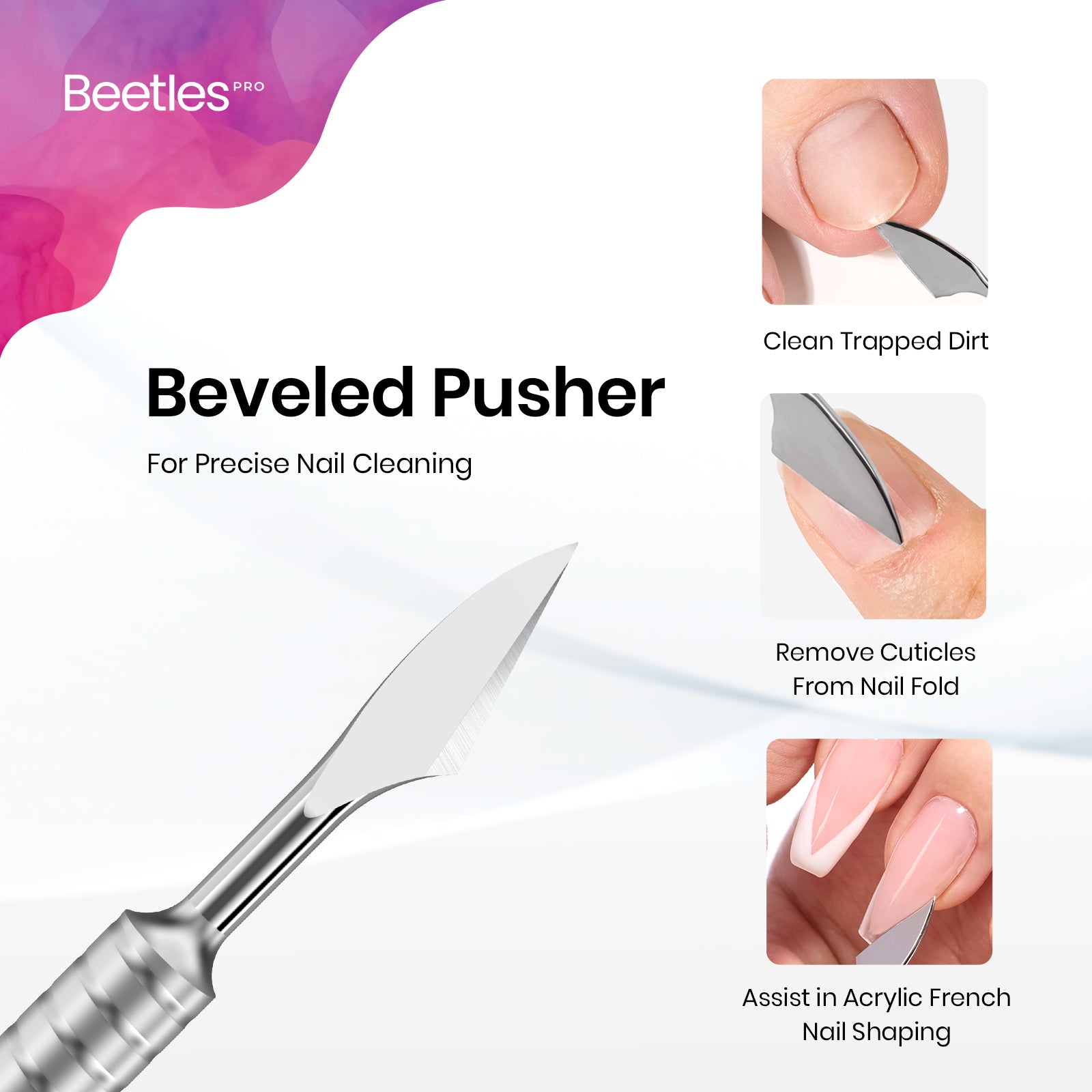 Beetles Pro Cuticle Trimmer Horseshoe(11mm) & Angled Blade(13mm)